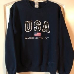 USA Washington D.C. Navy Sweatshirt size S